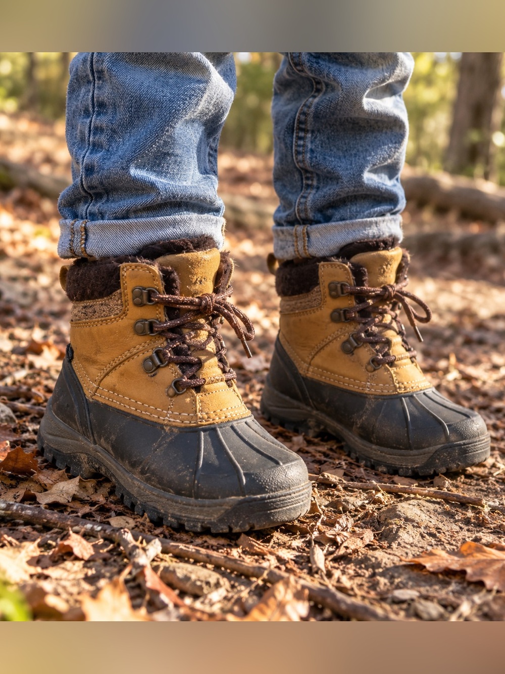 Magellan Outdoors Boys Size 3 Duck Boots